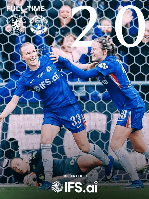 1xBET中国官方网站-切尔西女足2-0曼联女足：詹姆斯爆射；蝉联女足联赛杯冠军